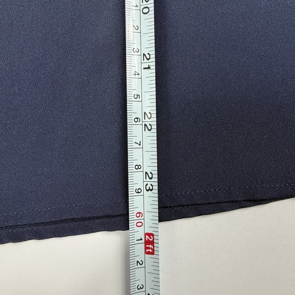 The Limited Navy Blue Sheer Mesh Trim Camisole Top Adjustable Straps Medium - Picture 8 of 8